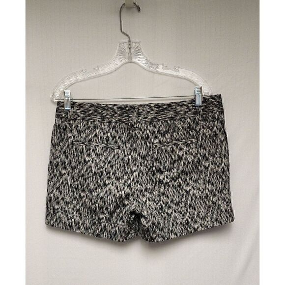 Express Chino Shorts Flat Front Cuffed Hem Black/White Size 10 - Picture 4 of 6